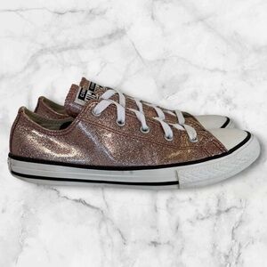 Kids Converse All Star glitter sneakers size 4